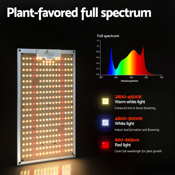 Green Fingers Max 1500W Grow Light LED Full Spectrum Indoor Plant All Stage Growth