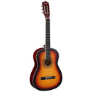 Alpha 39 Inch Classical Guitar Wooden Body Nylon String Beginner Gift Sunburst-1