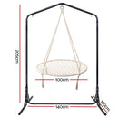 Gardeon Hammock Chair with Stand Nest Web Outdoor Swing 100cm-2