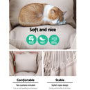 Gardeon Hammock Chair Outdoor Camping Hanging Hammocks Cushion Pillow Cream-5