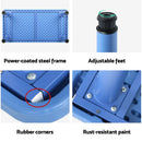 Keezi 9PCS Kids Table and Chairs Set Children Study Desk Furniture Plastic 8 Chairs-4