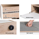 Artiss Shoe Rack Cabinet Bench 8 Pairs White Niva-7