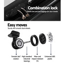 Wanderlite 20" 55cm Luggage Trolley Travel Set Suitcase Carry On Hard Shell Case Sets Lightweight Black-5