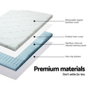 Giselle Bedding Memory Foam Mattress Topper 7-Zone 8cm Queen-4