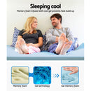 Giselle Bedding Memory Foam Mattress Topper Cool Gel 8cm Queen-4