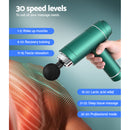 Everfit Massage Gun 30 Speed 6 Heads Vibration Muscle Massager Chargeable Green-6