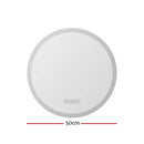 Embellir Bluetooth LED Wall Mirror With Light 50CM Bathroom Decor Round Mirrors-2