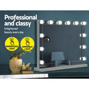 Embellir Hollywood Makeup Mirror With Light 12 LED Bulbs Vanity Lighted Silver 58cm x 46cm-4