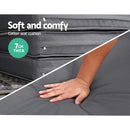 Gardeon Sun Lounge Setting Wicker Lounger Day Bed Outdoor Furniture Patio Grey-7