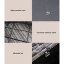 Gardeon Sun Lounge Setting Wicker Lounger Day Bed Patio Outdoor Furniture Grey-5