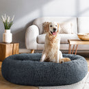 i.Pet Pet Bed Dog Cat 110cm Calming Extra Large Soft Plush Dark Grey-7