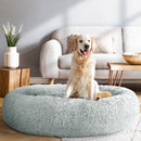 i.Pet Pet Bed Dog Cat 110cm Calming Extra Large Soft Plush Light Grey-7