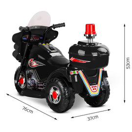 Rigo Kids Ride On Motorbike Motorcycle Car Black - 0