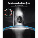 Devanti 900mm Range Hood 90cm Rangehood Glass Canopy-3