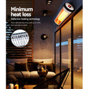 Devanti Electric Strip Heater Radiant Heaters 1500W-4