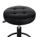 Artiss Salon Stool Round Swivel Chairs Black-3
