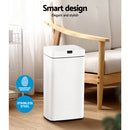 Devanti 45L Motion Sensor Bin Rubbish Automatic White-4