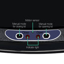 Devanti 68L Motion Sensor Bin Rubbish Automatic Black-7