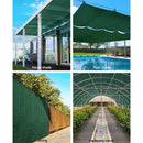 Instahut 90% Shade Cloth 3.66x10m Shadecloth Sail Heavy Duty Green-4