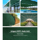 Instahut 50% Shade Cloth 3.66x20m Shade Cloth Sail Heavy Duty Shadecloth Garden Mesh Roll GR-4