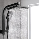 Cefito 8'' Rain Shower Head Set Handheld Square High Pressure Black-8