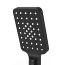 Handheld Shower Head 3.1'' High Pressure 3 Spray Modes Square Black-3