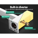 Cefito 10'' Rain Shower Head Set Handheld Square High Pressure Twins Tap Chrome-6