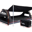 Weisshorn Double Swag Camping Swags Canvas Free Standing Dome Tent Dark Grey 4CM-2