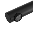 Cefito Bathroom Mixer Spout Wall Bath Tap Round Swivel Bathtub Black-3