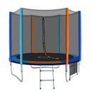 Everfit 8FT Trampoline for Kids w/ Ladder Enclosure Safety Net Pad Gift Round-1