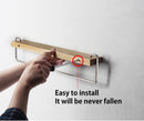 Wall Mount Solid Wood Shelf with Towel Rack Bar Holder Bathroom Organizer Hanger-2