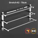Stretchable 45-75 cm Towel Bar for Bathroom and Kitchen (Three Bars)-2