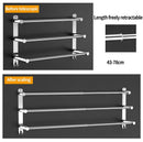 Stretchable 45-75 cm Towel Bar for Bathroom and Kitchen (Three Bars)-3
