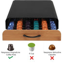 CARLA HOME Coffee Pods Holder Storage Drawer Compatible with 60 Nespresso Pods for Kitchen Storage & Organisation (Natural)-6