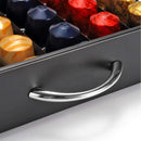CARLA HOME Coffee Pods Holder Storage Drawer Compatible with 60 Nespresso Pods for Kitchen Storage & Organisation (Black)-4