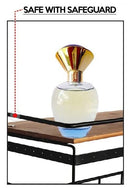 Wall Mount Hanging Jewelry Organizer with 9 Hooks (Black Metal)-3