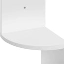 Corner Shelf 5-Tier Zigzag Wall Mount, White-4