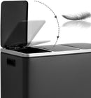 3x18L Kitchen Recycling Bins, Black-7