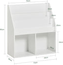Kids Shelving Unit 3 Shelves 2 Compartments-3