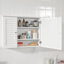 Mirror Cabinet Wall Cupboard, White-2
