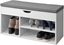 Padded Shoe Bench Lift Up Storage-1