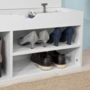 Padded Shoe Bench Lift Up Storage-8