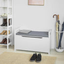 Storage Bench Lift Up Top Padded Seat Toy Box-2