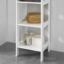 5 Tier Bathroom Shelf Cabinet, White-8