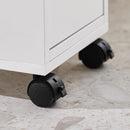 Storage Cart Narrow Cabinet Wheels Tray Drawers-9