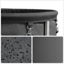 Laundry Basket with Wheels, Black-5