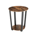 Round Side Table Shelf-1