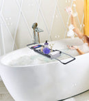 Aluminum Extendable Bathtub Caddy Tray for Bathroom-5