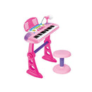 Children's Electronic Keyboard with Stand (Pink) Musical Instrument Toy-1
