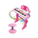 Children's Electronic Keyboard with Stand (Pink) Musical Instrument Toy-2